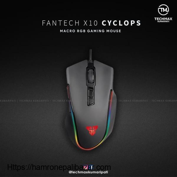 Fantech X10 Cyclops Macro RGB Backlit Gaming Mouse