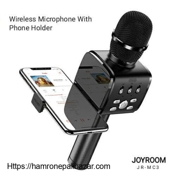 Wireless Microphone with Phone Holder