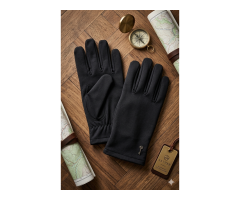 Black Plain Gloves
