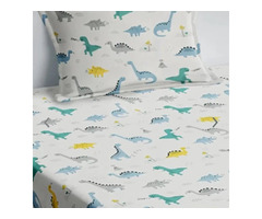 KIDS PRINT PURE COTTON DOUBLE SIZE BEDSHEET WITH 2 PILLOW COVERS - 4