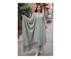 Pashmina Woolen Kurtha Set