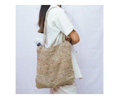 Handknitted Hemp Bag