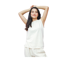 Hemp Knitted Sleeveless Top - 2