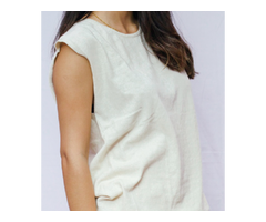 Hemp Knitted Sleeveless Top - 4