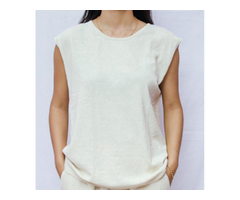 Hemp Knitted Sleeveless Top - 5