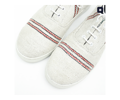 WOOL LINING HEMP CANVAS SHOES - 3
