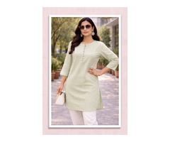 Cotton long Kurti style Tops - 2