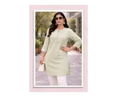 Cotton long Kurti style Tops - 2