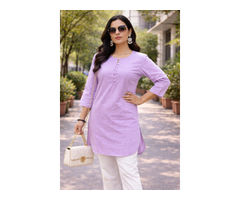 Cotton long Kurti style Tops - 5