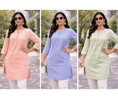 Cotton long Kurti style Tops - 6