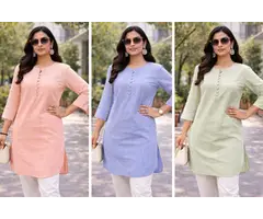Cotton long Kurti style Tops - 6