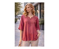 Cotton Embroidered Tops