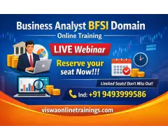 Business Analyst BFSI Domain Online Training by Real-time Trainer in India